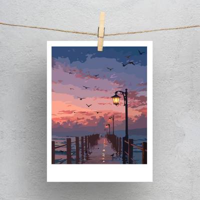 پولاروید(فتوکارت) پرواز در غروب