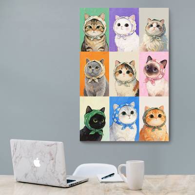 شاسی  گربه ها با روسری