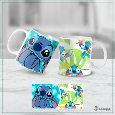 ماگ  استیچ Stitch دیزنی - لیوان طرح لیلو و استیچ فانتزی