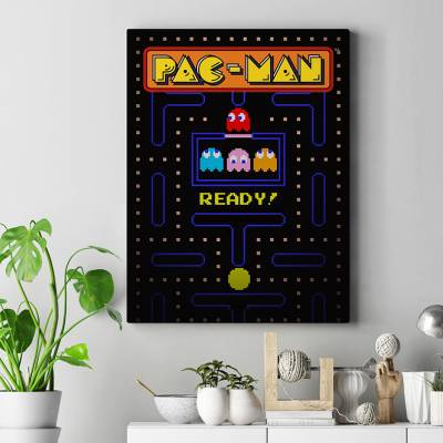 تابلو کنواس (بوم) پک من - Pac Man