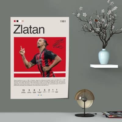 پوستر سیلک Zlatan Ibrahimović - زلاتان ابراهیموویچ