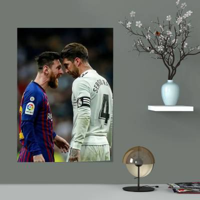 پوستر سیلک راموس و مسی - Messi Vs Ramos