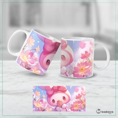 ماگ  مای ملودی My Melody کیوت - لیوان سنریو صورتی دخترانه