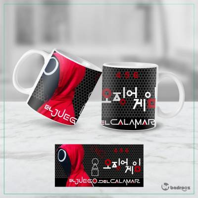 ماگ  اسکویید گیم Squid Game - لیوان سرباز نقاب دار قرمز