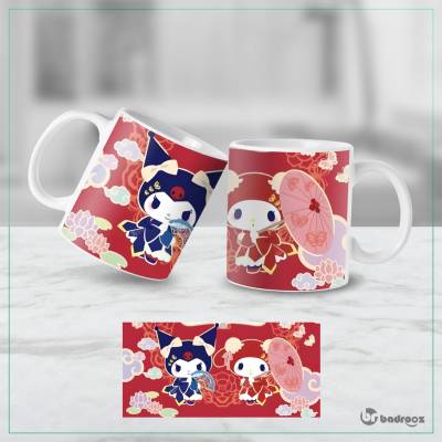 ماگ  کرومی و مای ملودی تم سال نو چینی ۲۰۲۵ – طرح محدود قرمز طلایی Sanrio