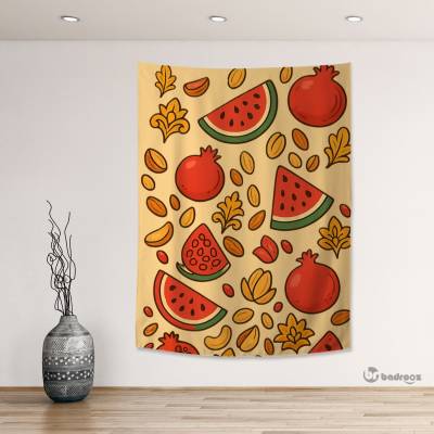 بک دراپ پترن هندونه و انار