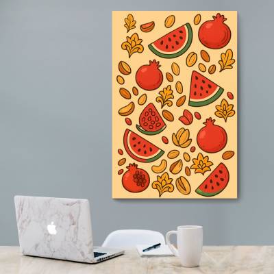 شاسی  پترن هندونه و انار