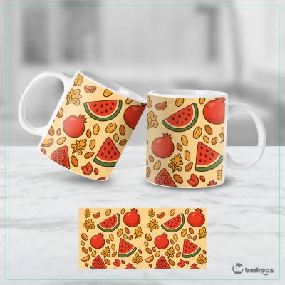 ماگ  پترن هندونه و انار