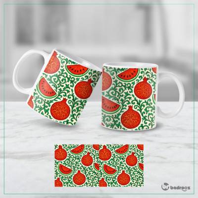 ماگ  پترن انار و هندونه سنتی