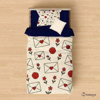 روتختی یک نفره  پترن نامه‌های عاشقانه 