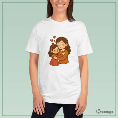 تی شرت زنانه آغوش مادر و دختر
