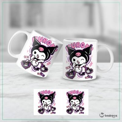 ماگ  کرومی شیطون پاستلی Kuromi Y2K – طرح کیوت بنفش