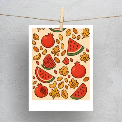 پولاروید(فتوکارت) پترن کارتونی یلدا