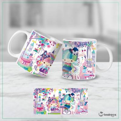 ماگ  توئین استارز کیکی لالا پرنسس قلعه رویایی – طرح فانتزی پاستلی سانریو  