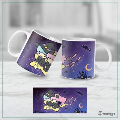 ماگ  توئین استارز کیکی لالا هالووین جادوگری – طرح شب جادویی ستاره‌ای سانریو  