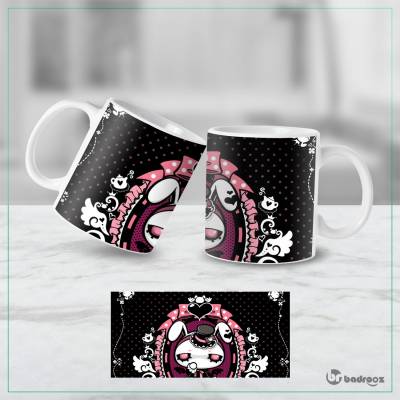 ماگ  مای ملودی گوثیك لولیتا دارک – طرح سیاه صورتی