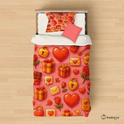 روتختی یک نفره پترن عاشقانه ولنتاین