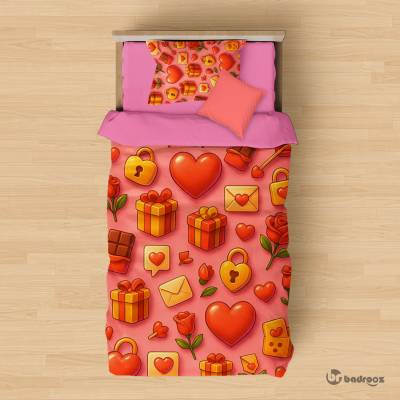 روتختی یک نفره پترن عاشقانه ولنتاین