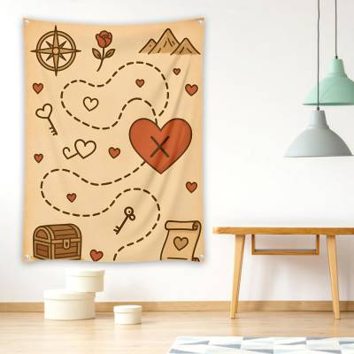 دراپ بنر نقشه عشق