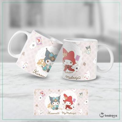 ماگ  کرومی و مای ملودی آلیس در سرزمین عجایب – طرح ملکه قلب و خرگوش سانریو