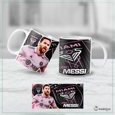ماگ   لیونل مسی اینتر میامی صورتی – طرح کاپیتان مسی