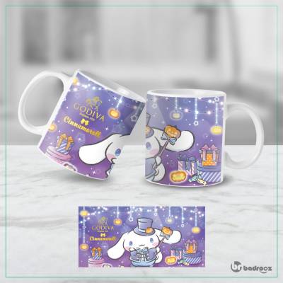 ماگ  سینامورول هالووین جادوگر بنفش – طرح کیوت کدو و ستاره Cinnamoroll  