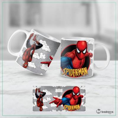 ماگ  اسپایدرمن کیوت ابرها – طرح مرد عنکبوتی قهرمانانه مارول