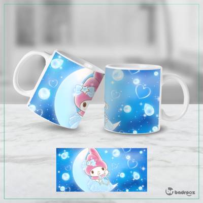 ماگ  مای ملودی روی ماه آبی – طرح پرنسسی ستاره‌دار My Melody   