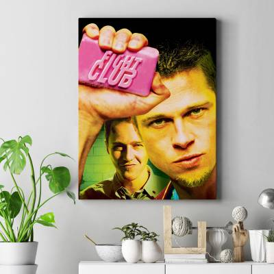 تابلو کنواس (بوم) باشگاه مبارزه (Fight Club)-1