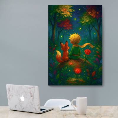 شاسی  شازده کوچولو و روباه در جنگل فانتزی