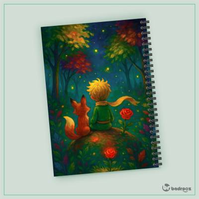 دفتر یادداشت شازده کوچولو و روباه در جنگل فانتزی