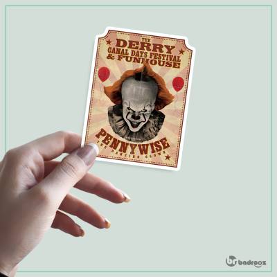 استیکر و برچسب پنی وایز (Pennywise)-7