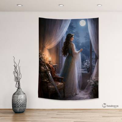 بک دراپ تهمینه زیر نور ماه