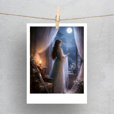 پولاروید(فتوکارت) تهمینه زیر نور ماه