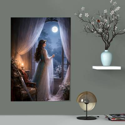 پوستر  تهمینه زیر نور ماه