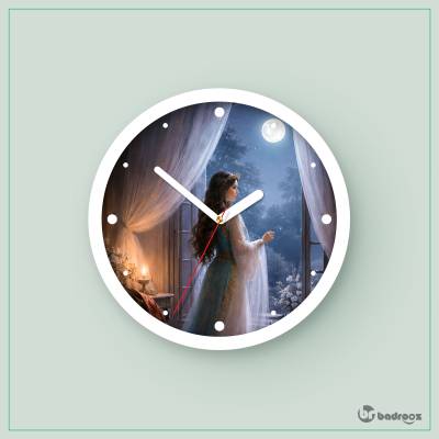 ساعت دیواری  تهمینه زیر نور ماه