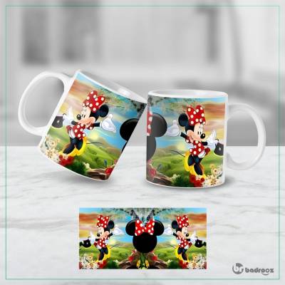 ماگ   مینی ماوس Minnie Mouse کیوت در طبیعت بهاری 