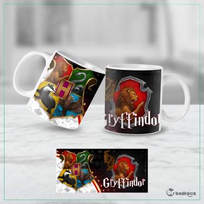 ماگ  گریفیندور هری پاتر - لیوان جادویی Gryffindor با لوگوی شیر قرمز