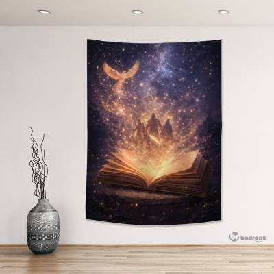 بک دراپ شاهنامه در شب