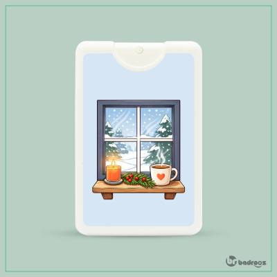 عطرجیبی  پنجره زمستانی کارتونی