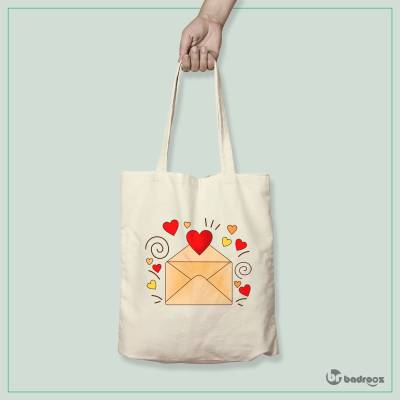 کیف خرید کتان (توت بگ) نامه عاشقانه