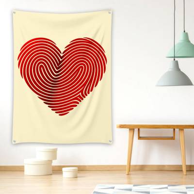 دراپ بنر اثرانگشت قلبی