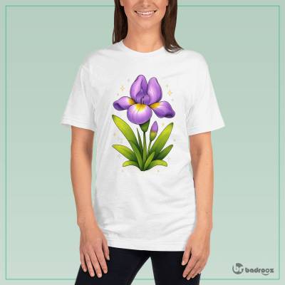 تی شرت زنانه گل زنبق کارتونی