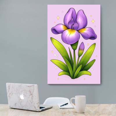 شاسی  گل زنبق کارتونی