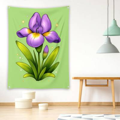 دراپ بنر گل زنبق کارتونی