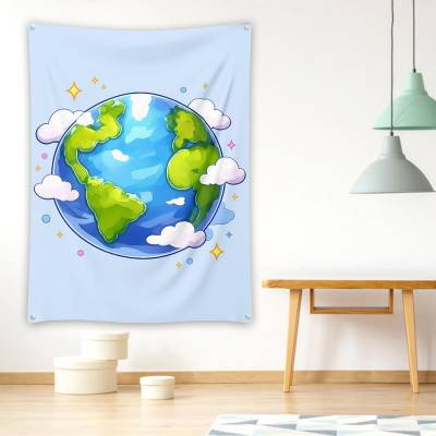 دراپ بنر کره زمین کارتونی