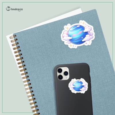 استیکر و برچسب سیاره نپتون کارتونی