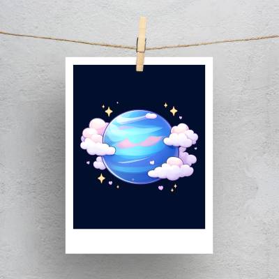 پولاروید(فتوکارت) سیاره نپتون کارتونی