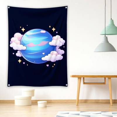 دراپ بنر سیاره نپتون کارتونی