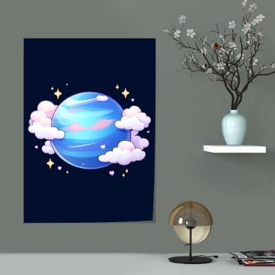 پوستر  سیاره نپتون کارتونی